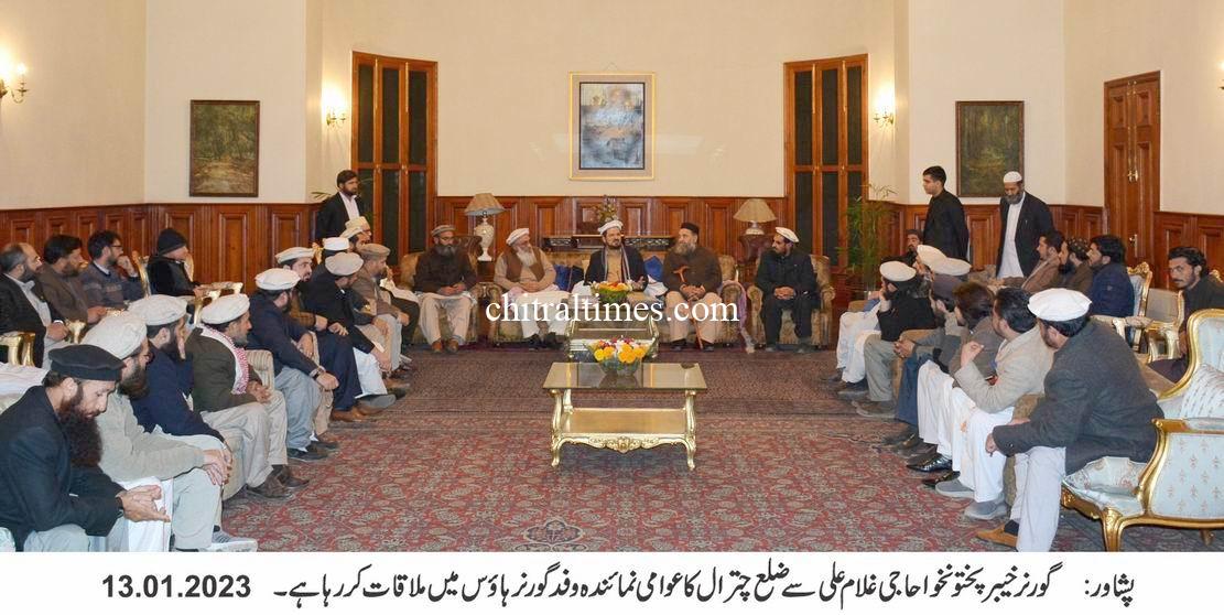 Governor KP Chitral Delegation Photo