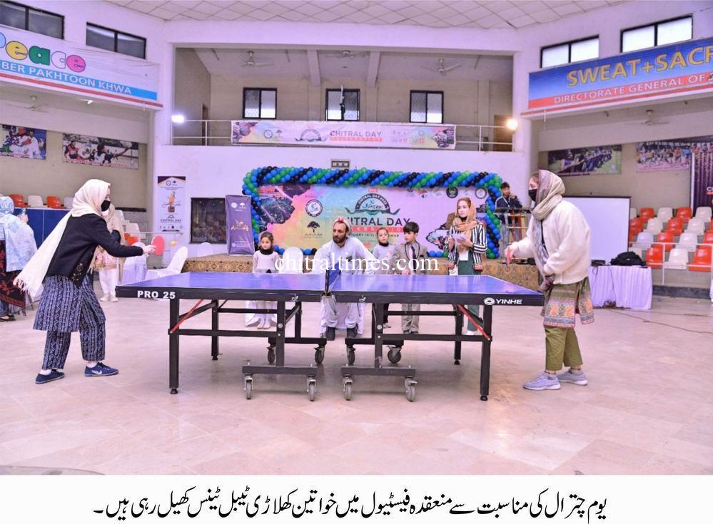 chitraltimes chitral day table tennis women