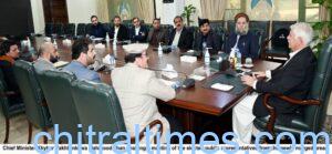 chitraltimes cm kp charing merged representative meeting