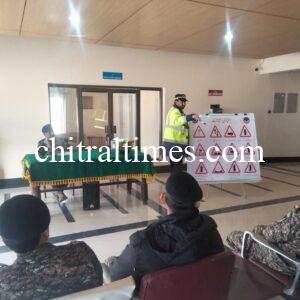 chitraltimes trafic police training at chitral airport asf1