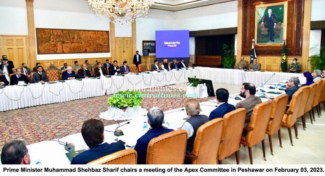 chitraltimes pm shahbaz chaired apex committee meeting in peshawar