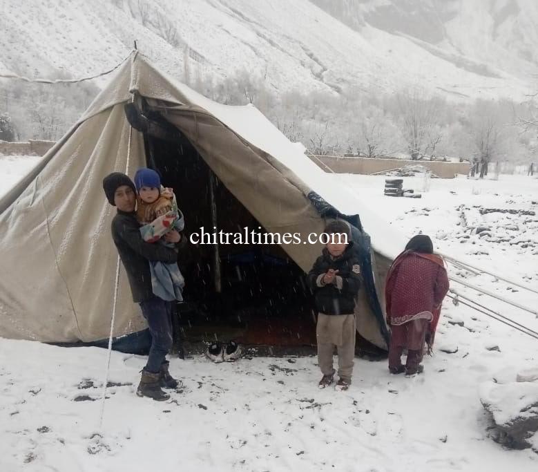 chitraltimes qari faizullah visit khuzh flood hit area upper chitral 1