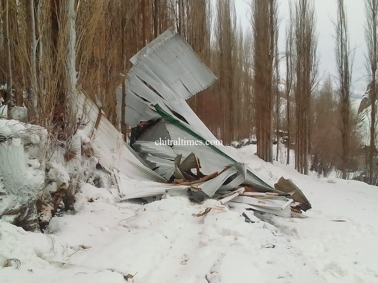 chitraltimes torkhow rech avalanch hit a house 4