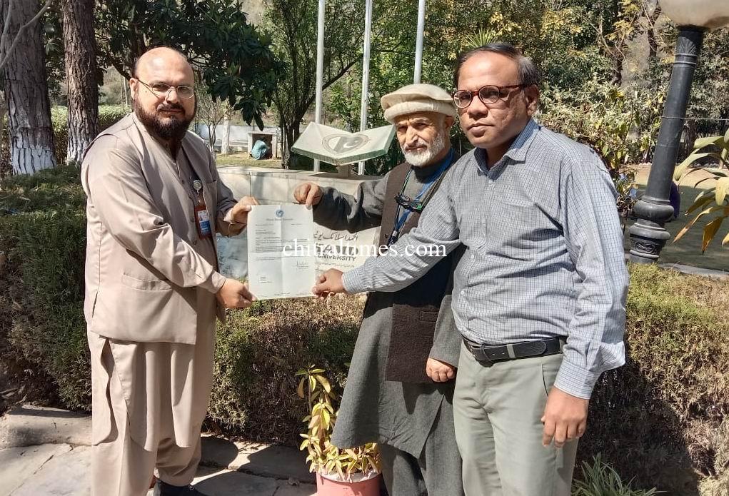 اسلام آباد کی معروف یونیورسٹی میں ایم ۔ایس پروگرام میں چترال کے طلبہ کیلیے پچاس فیصد کوٹہ مختص کردیا گیا