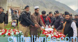 chitraltimes chitral police shuhadaa namaz janaza drosh parade ground dc lower