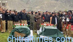 chitraltimes chitral police shuhadaa namaz janaza drosh parade ground1