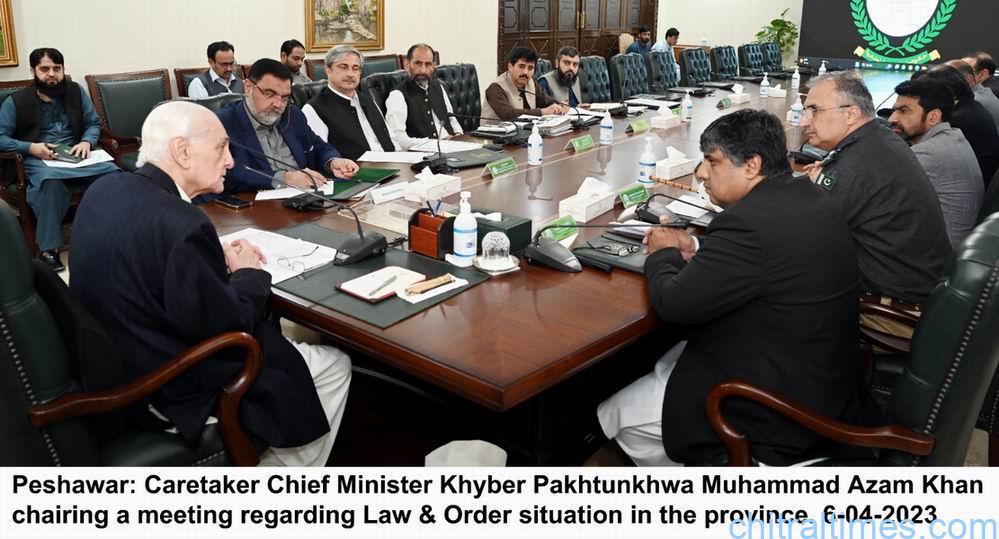نگران وزیراعلیٰ خیبرپختونخوا محمد اعظم خان کی زیر صدارت صوبے میں امن و امان سے متعلق  اہم اجلاس