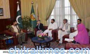 chitraltimes governor kp haji ghulam ali chairing meeting abbottabad college and 2 1