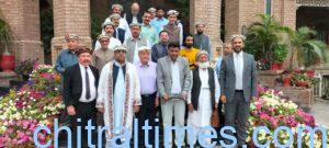 chitraltimes chief secretary kp meeting chitral delegation group photo