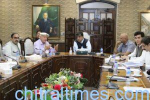 chitraltimes chief secretary kp meeting chitral delegation siraj