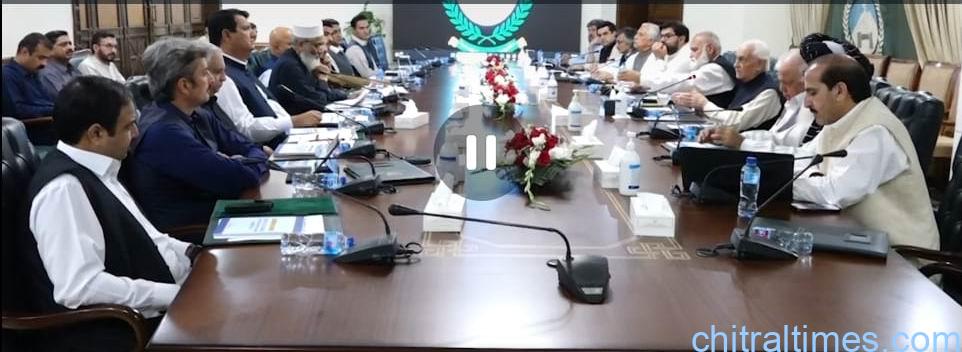 chitraltimes cm chairing all parties meeting