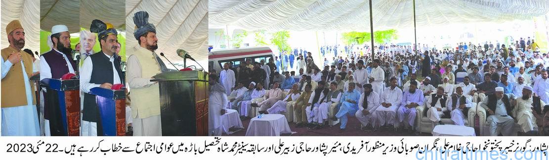 chitraltimes governor kp visit bara district inagurated road project 1