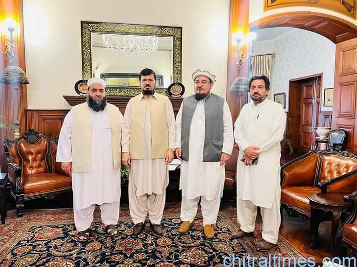 chitraltimes mpa hidayat meeting with governor kp