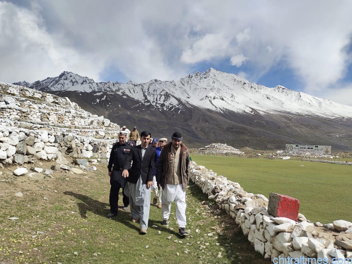chitraltimes dc upper chitral visit shandur laspur and wheat goodown 2