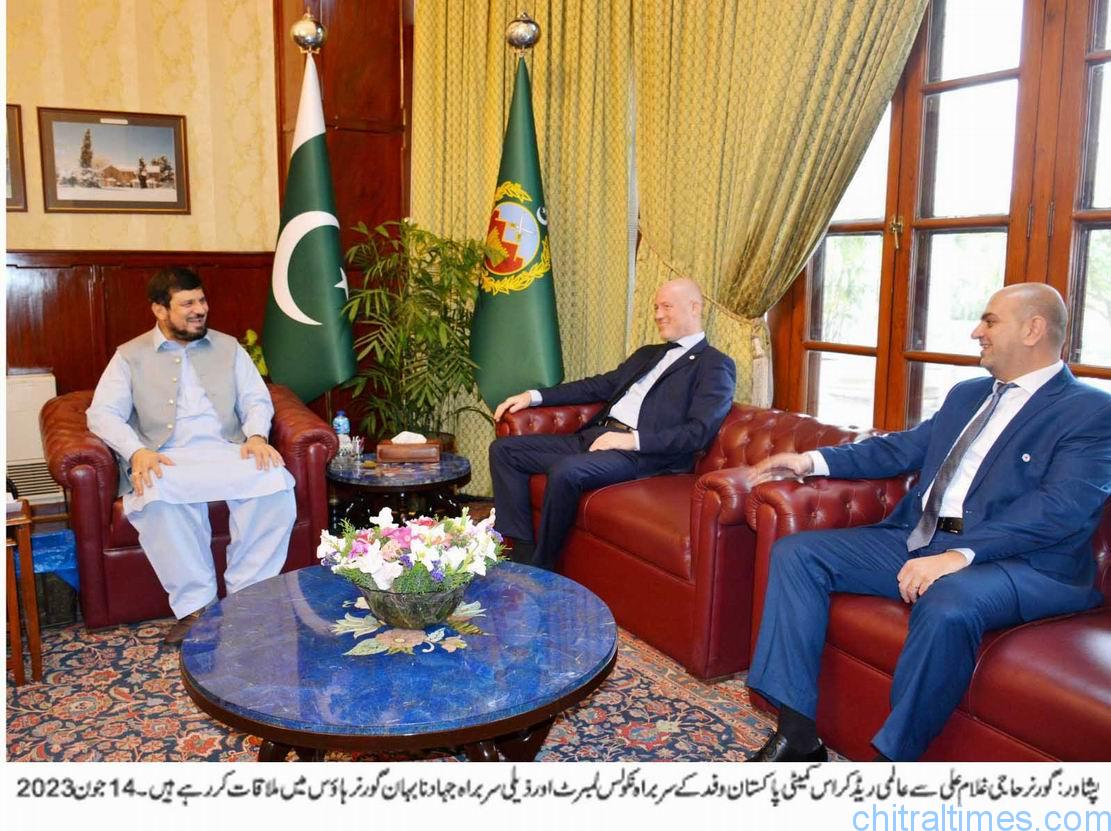 chitraltimes governor kp meeting with red cresent leader nikolas libert