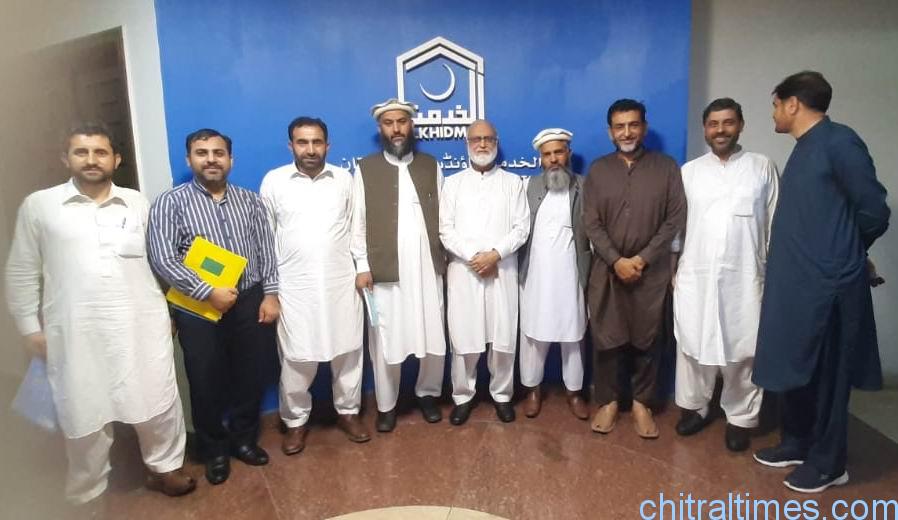 chitraltimes jamat islami chitral delgation met lahore alkhidmat officials