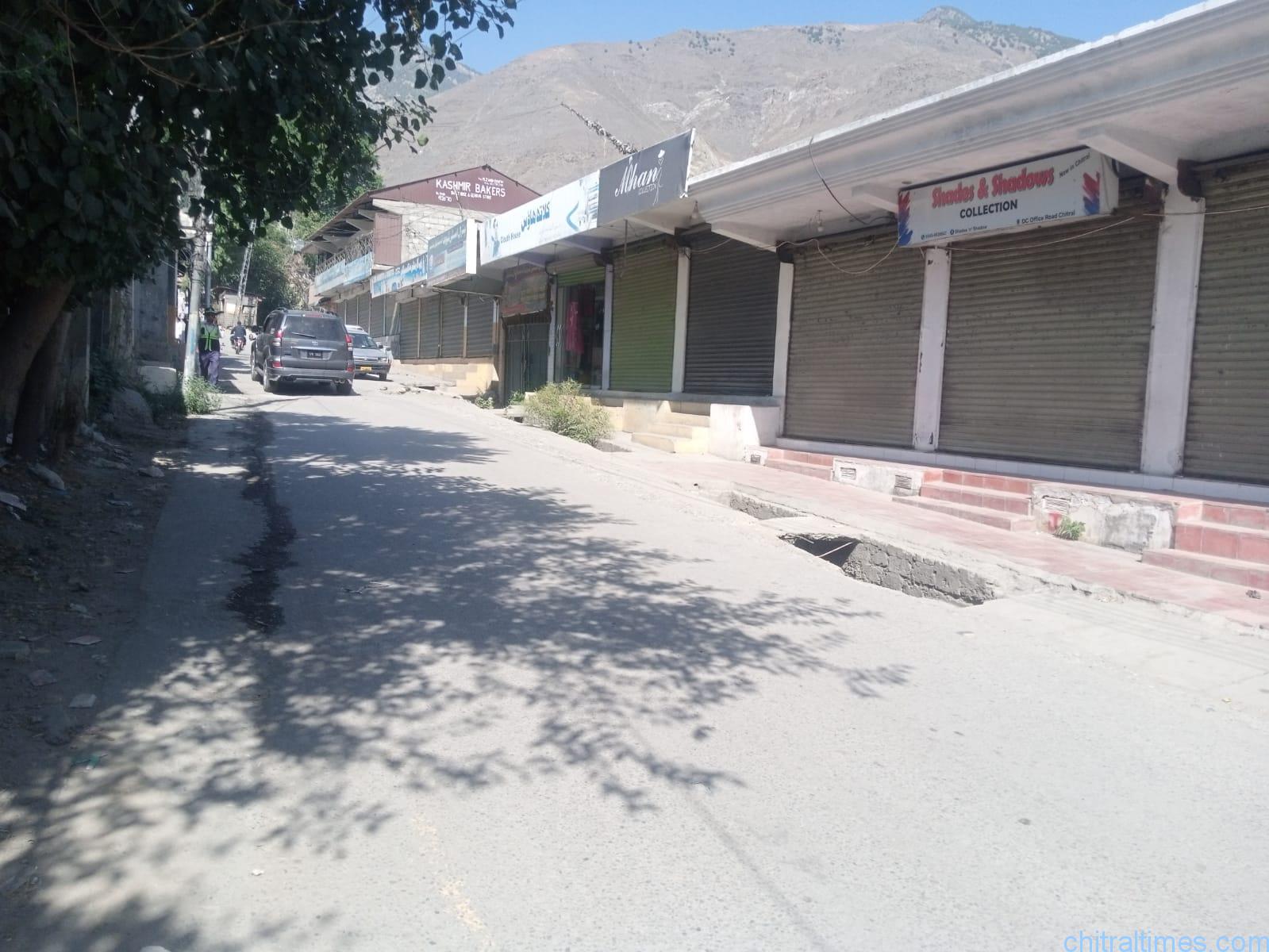 chitral strike shutter down for wheat subsidy