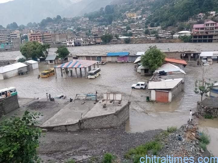 chitraltimes chitral flood and damages road block 33