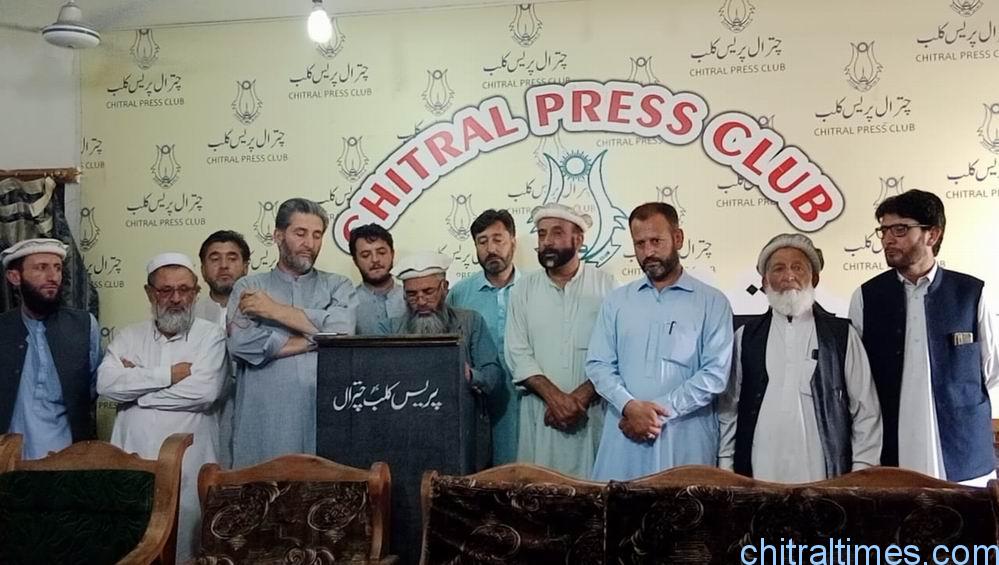 chitraltimes jamat islami chitral press confrence for wheat jamshed