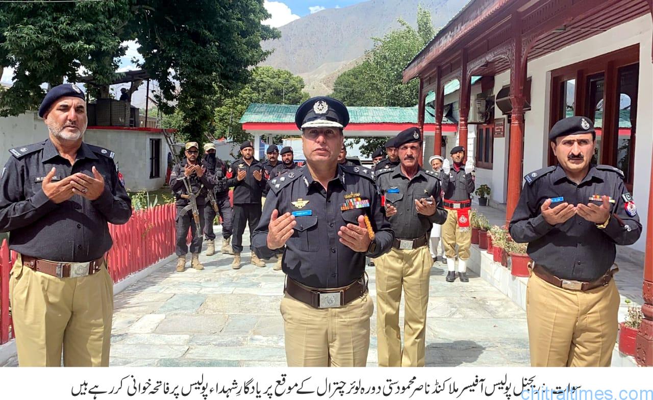 chitraltimes rpo malakand nasir mehmood dasti visit chitral visit police line