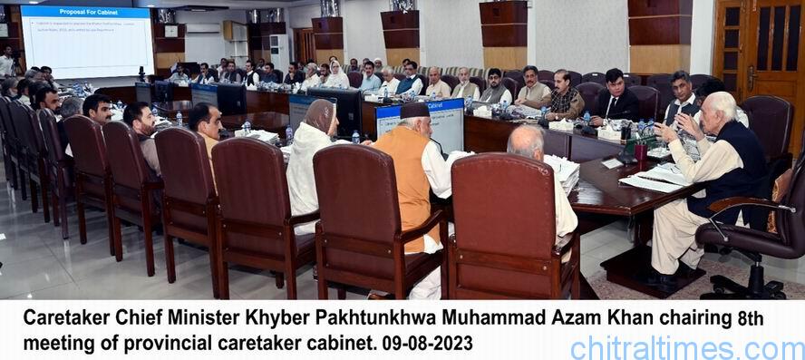 خیبرپختونخوا نگران کابینہ کا اجلاس، متعدد منصوبوں سمیت پاکستان ٹورزم ڈویلپمنٹ کارپوریشن کے برطرف ملازمین کو ادائیگیوں کے لئے 202.280 ملین روپے کی منظوری دیدی