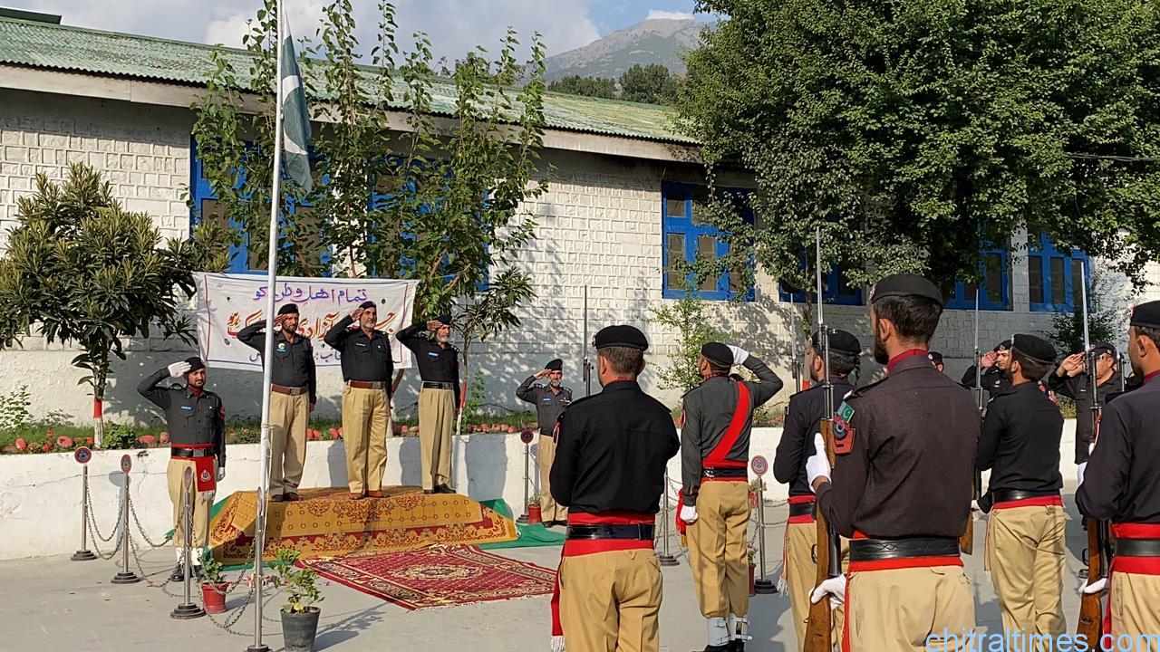 chitraltimes police line chitral lower indepence day parade
