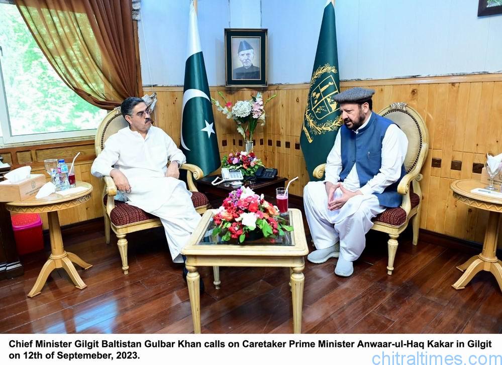chitraltimes caretaker prime minister anwarul haq tarar visit GB meeting with cm and governor 11