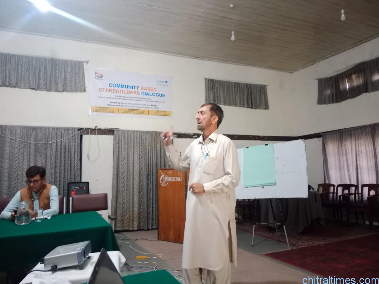 chitraltimes srsp child protection projects workshop salah