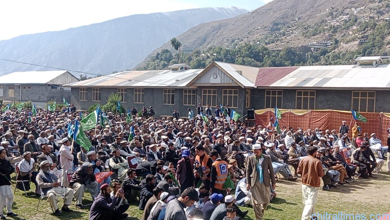 chitraltimes amir jamat islami sirajul haq visit chitral addresses workers convention 10