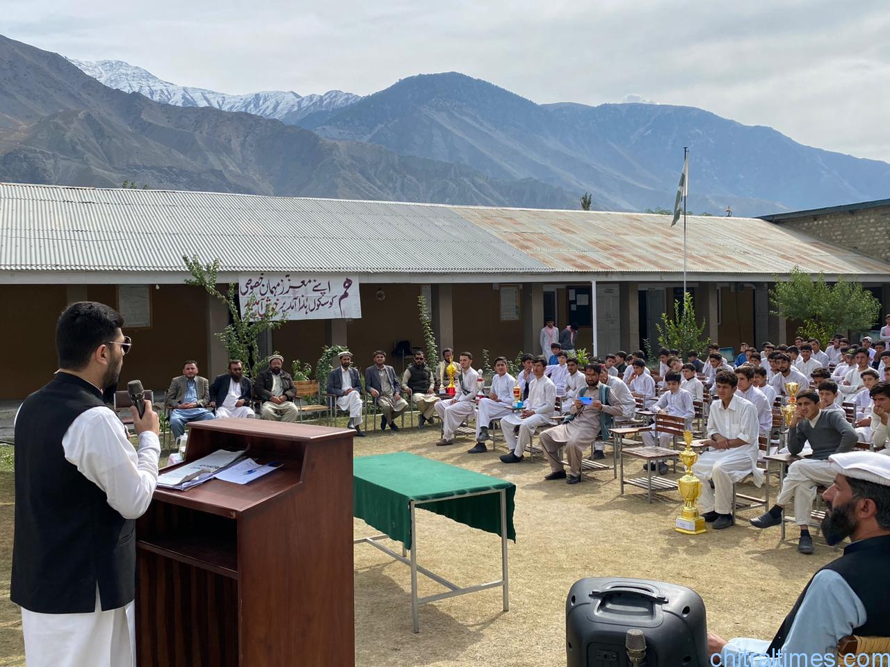 chitraltimes sports gala ghs balach chitral dpo chief guest ikramullah khan 1