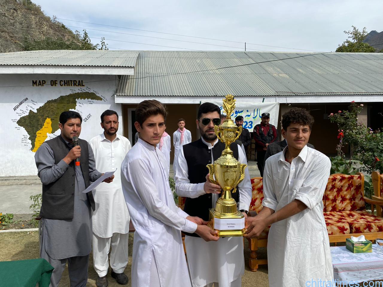 chitraltimes sports gala ghs balach chitral dpo chief guest ikramullah khan 2