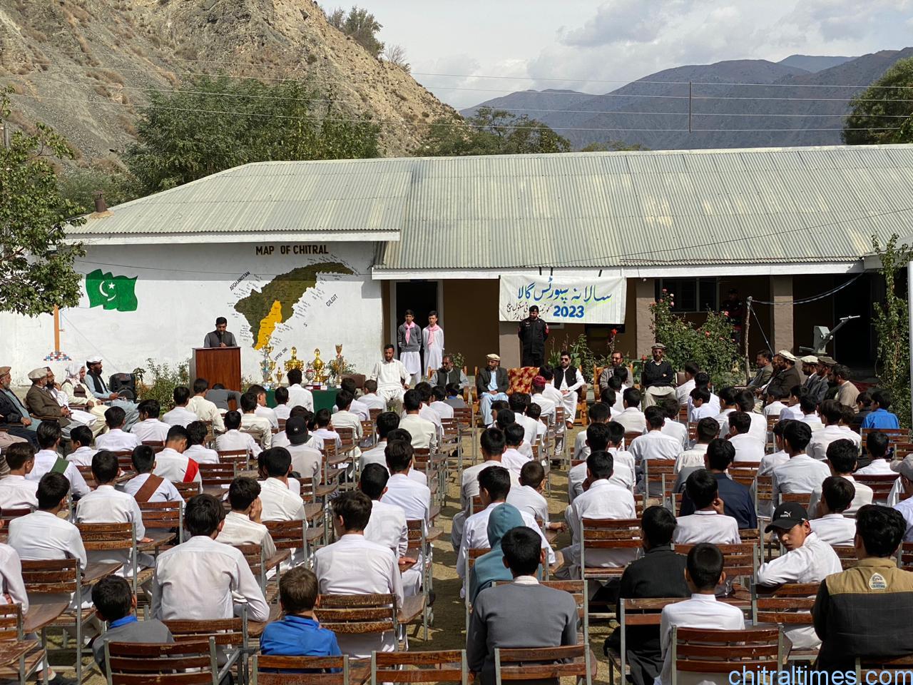 chitraltimes sports gala ghs balach chitral dpo chief guest ikramullah khan 7