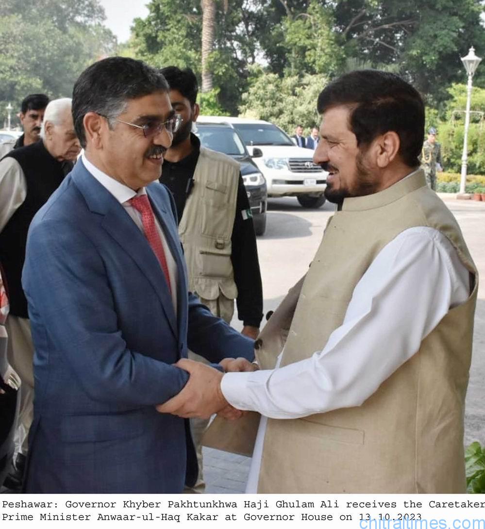 chitraltmes caretaker prime minister visit peshawar 2