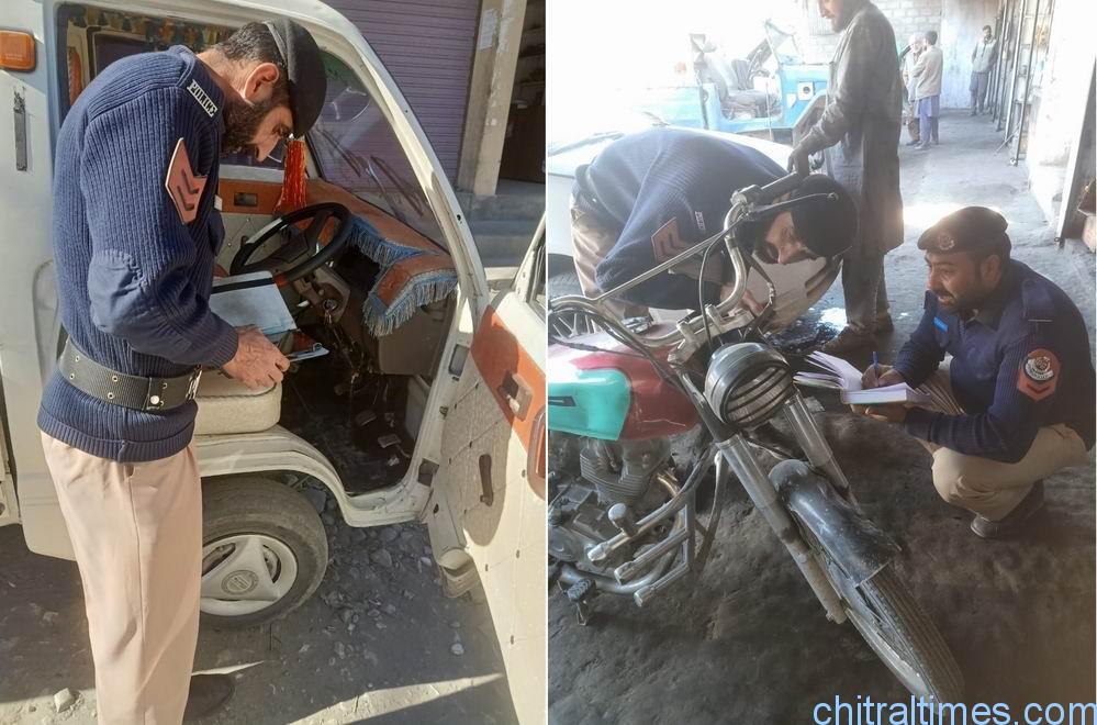 chitraltimes anti car lifting cell chitral police 1 bike