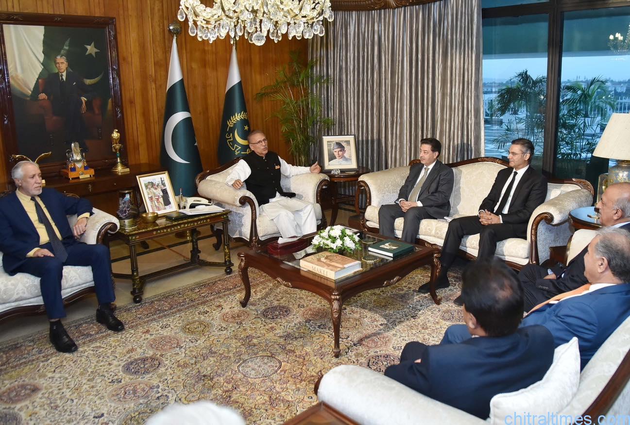 chitraltimes chief election commissioner raja zafarulhaq met president of Pakistan
