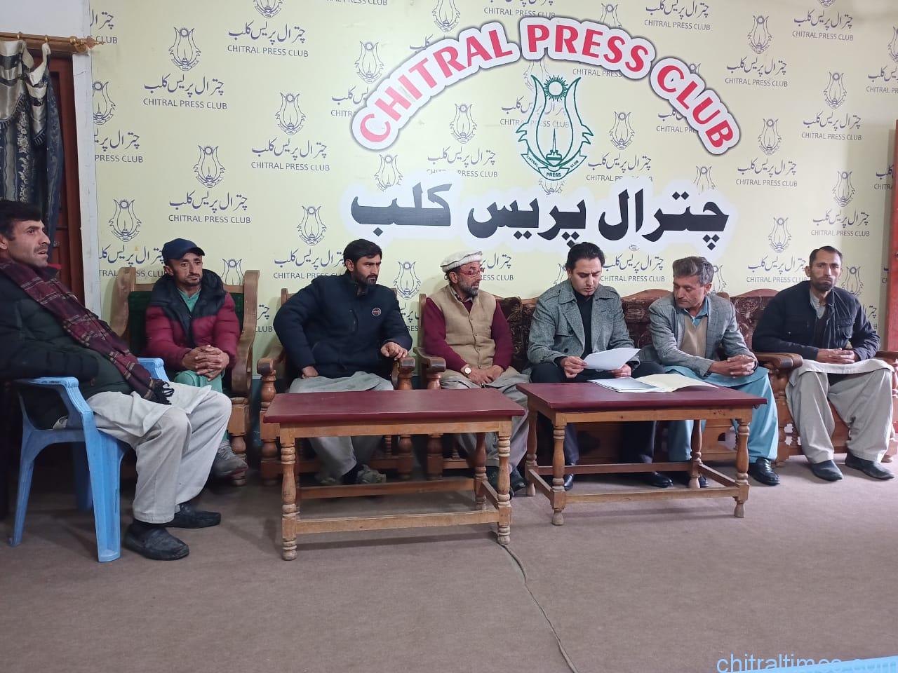 chitraltimes khoshee of torkhow press confrence zareen3