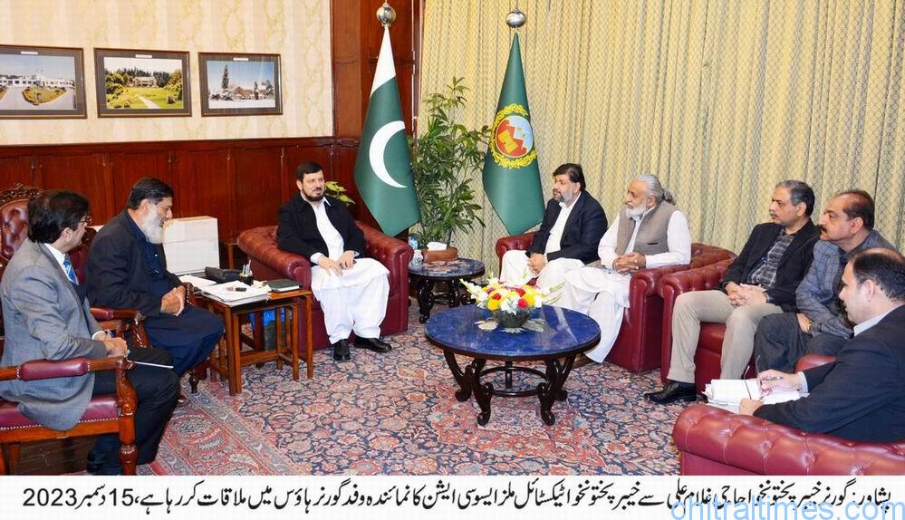 Chitral Times - The voice of Chitral | صنعتی ترقی سے ہی ملکی مجموعی معاشی ترقی ممکن ہے، حاجی غلام علی chitraltimes governor kp meeting with textile association 3 1
