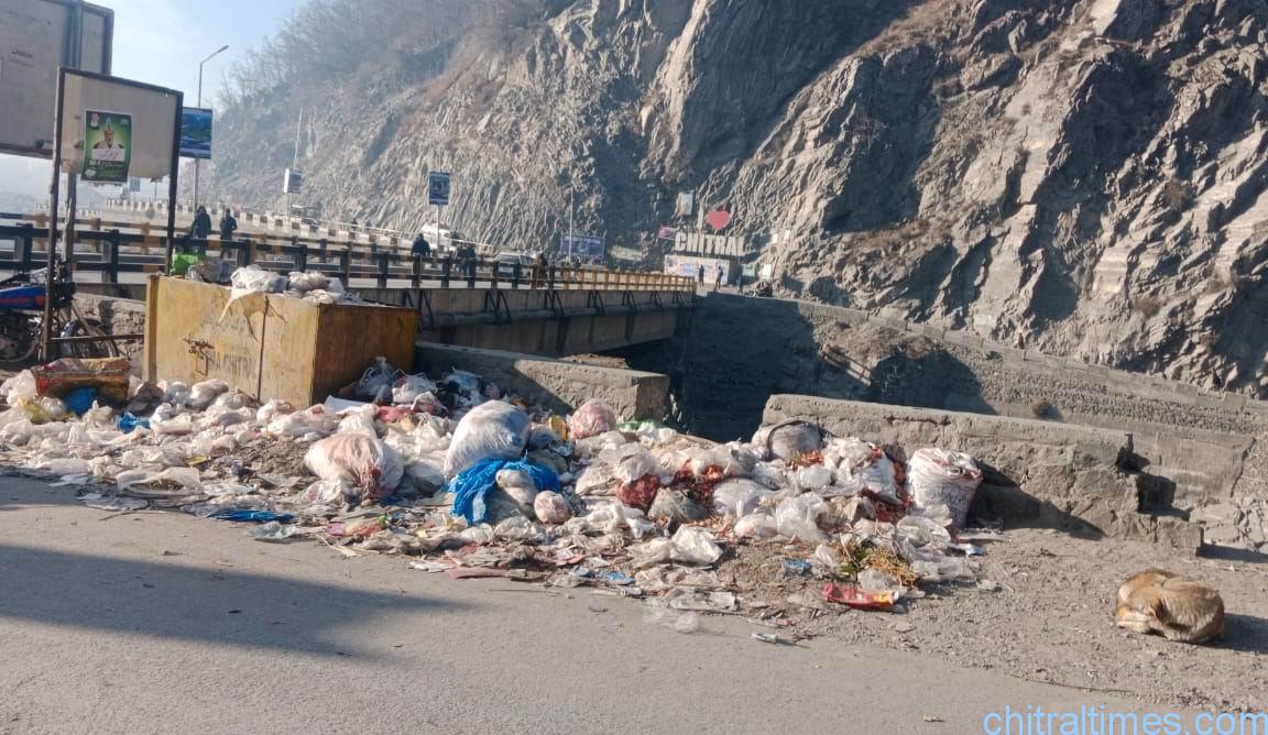 chitraltimes chitral town municipal services suspended tma garbages kolakircket