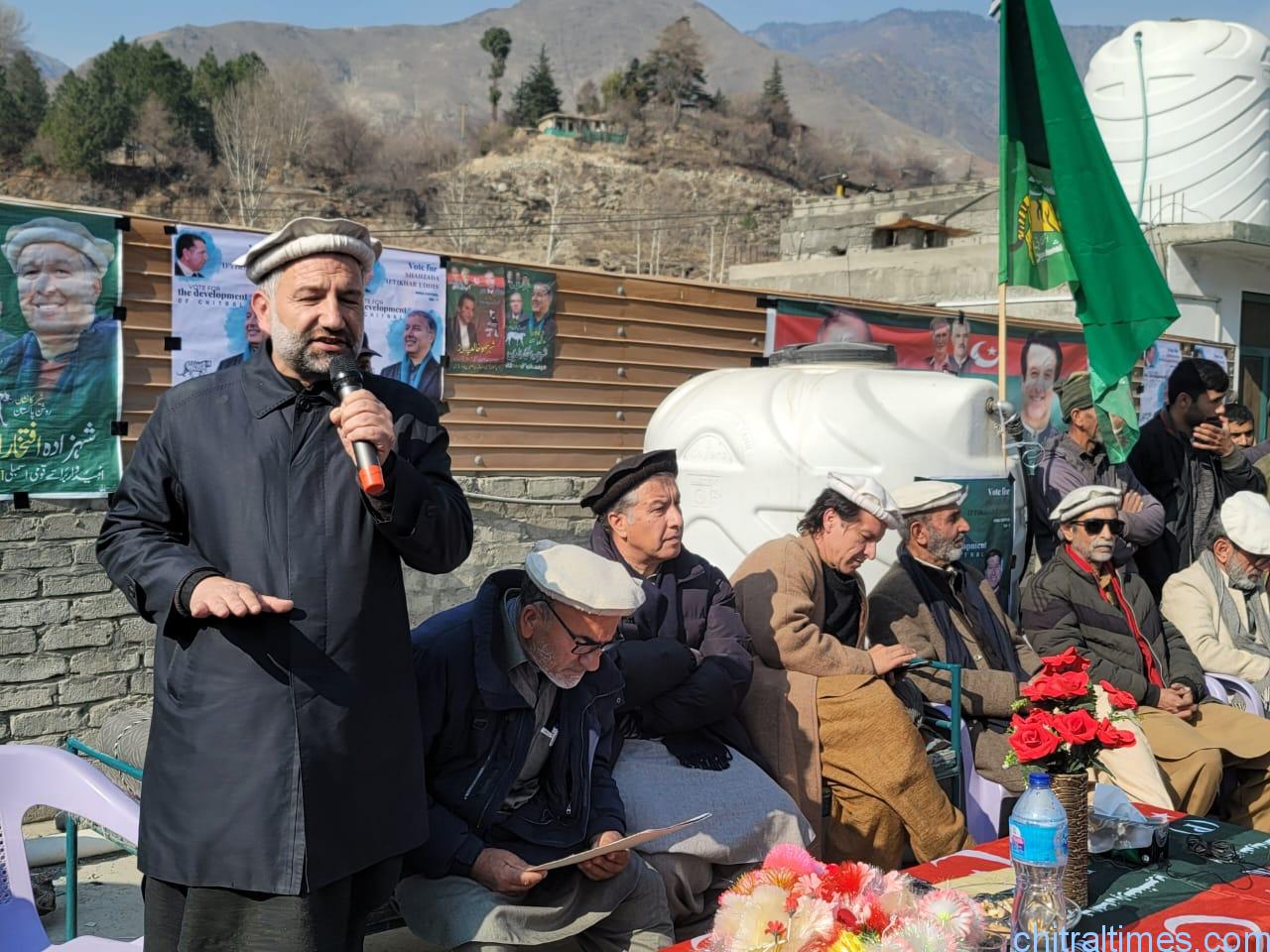 chitraltimes pmln election campaign in Ayun chitral 2