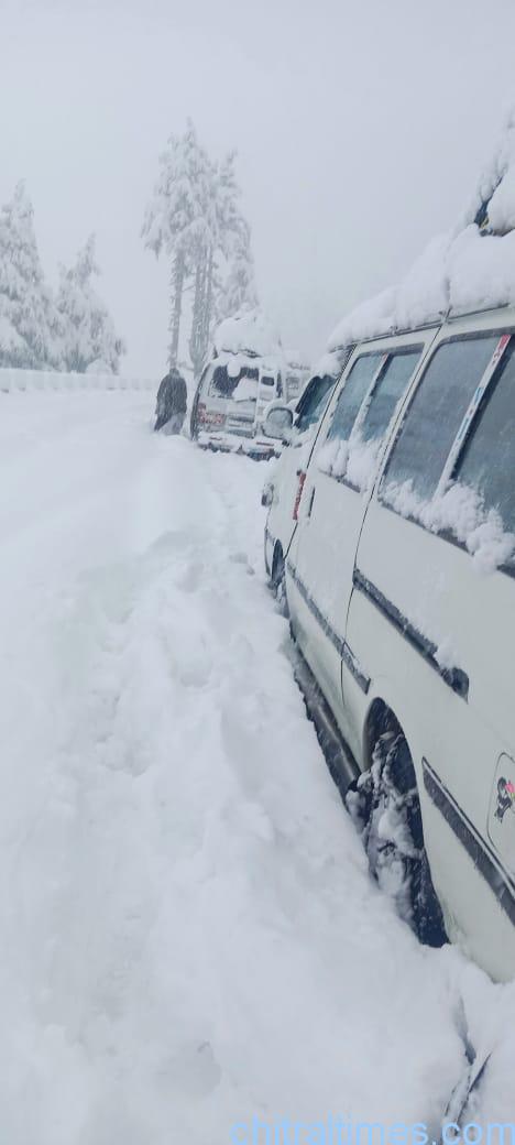 chitraltimes chitral snowfall lowari tunnel passengers stucked 5