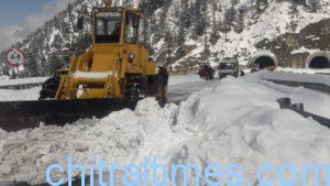 chitraltimes lowari tunnel approach road clearence snowfall removed 6