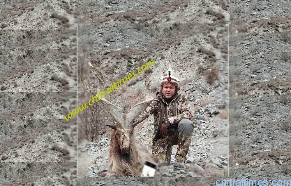 chitraltimes russian hunter kashmir markhor in chitral