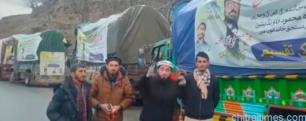 chitraltimes talha mehmood relief goods truck chitrali pir
