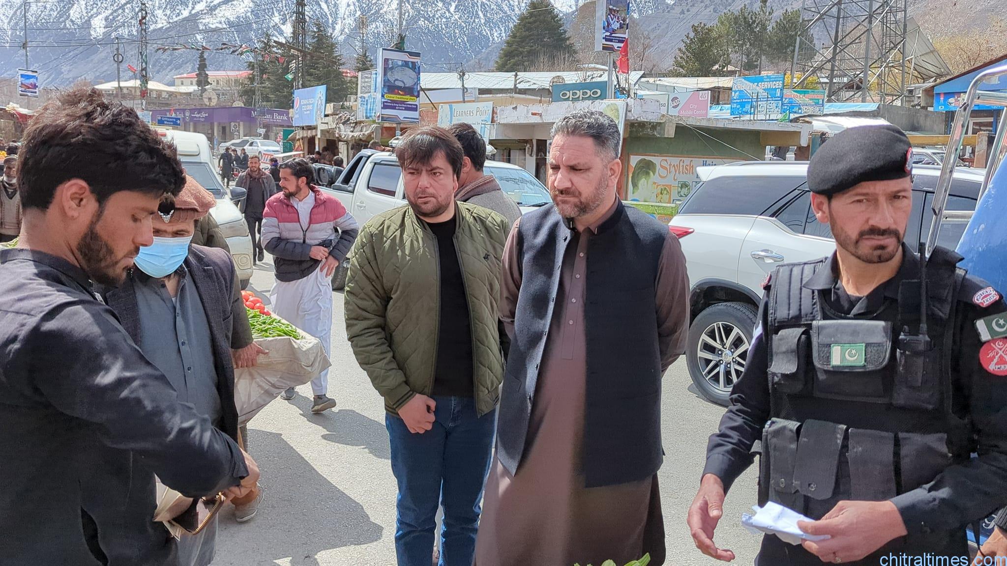 chitraltimes dc chitral lower imran khan visit chitral bazar removed encrochments 8
