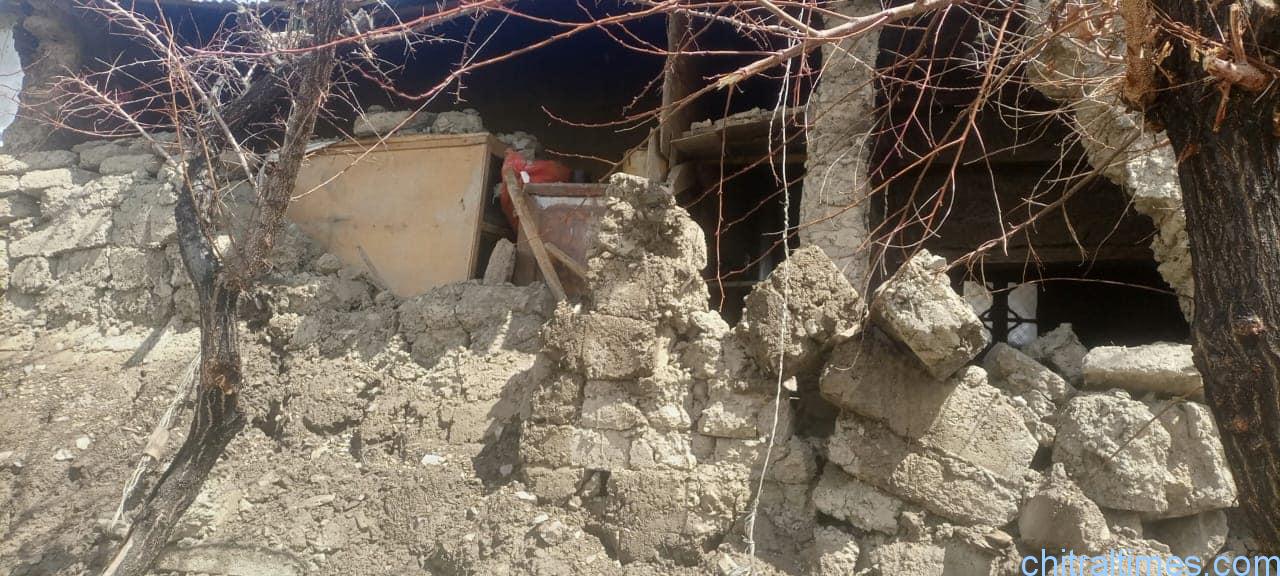 chitraltimes rainfall damages house collapsed chewdok and kosht 2