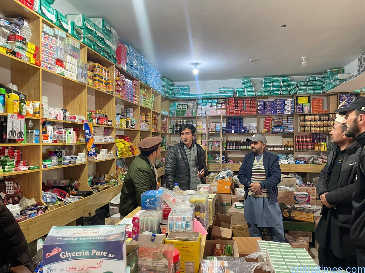 chitraltimes upper chitral administration price checking booni bazar shops 1