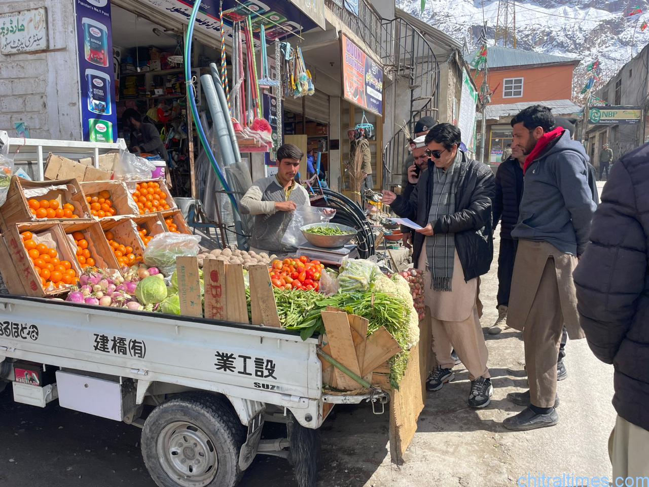 chitraltimes upper chitral administration price checking booni bazar shops 2