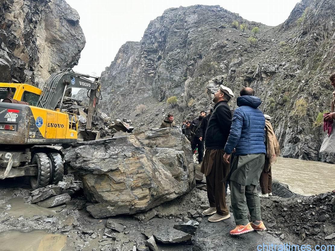 chitraltimes chitral rain distruction road blocked houses damaged 6 1