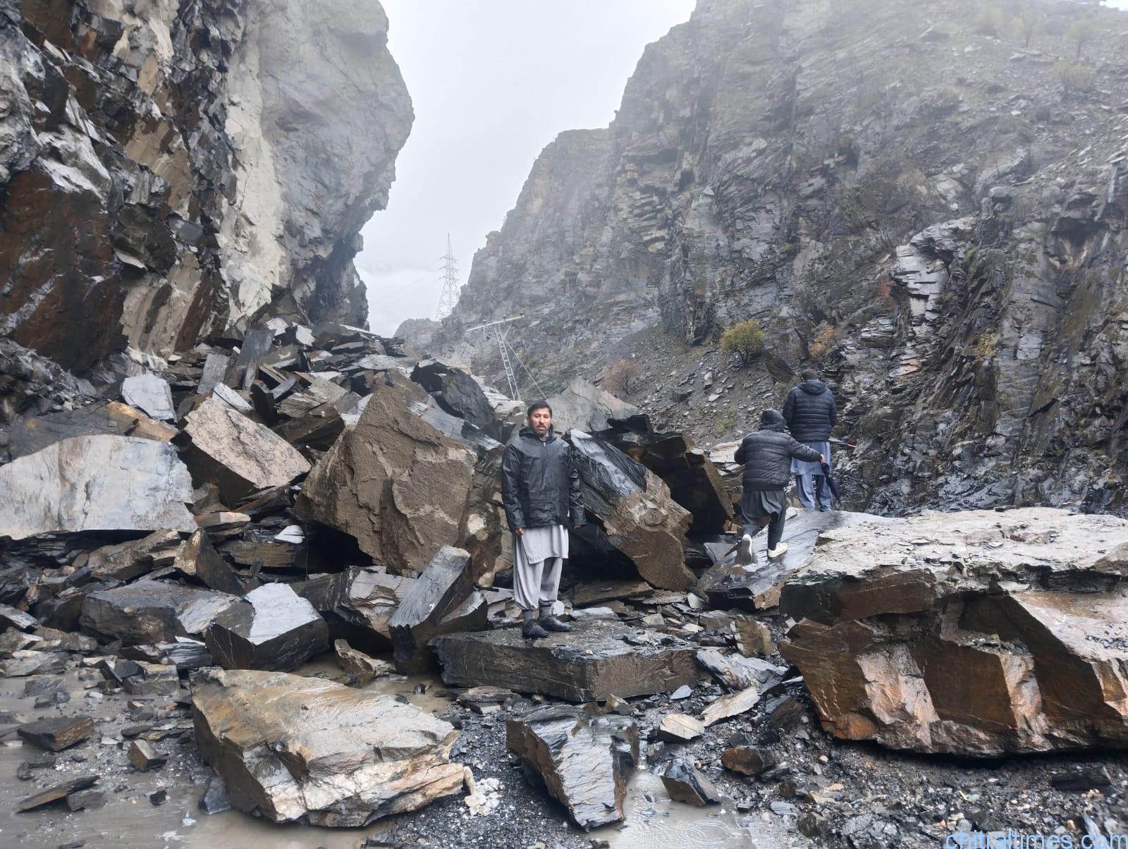 chitraltimes chitral rain distruction road blocked houses damaged 6