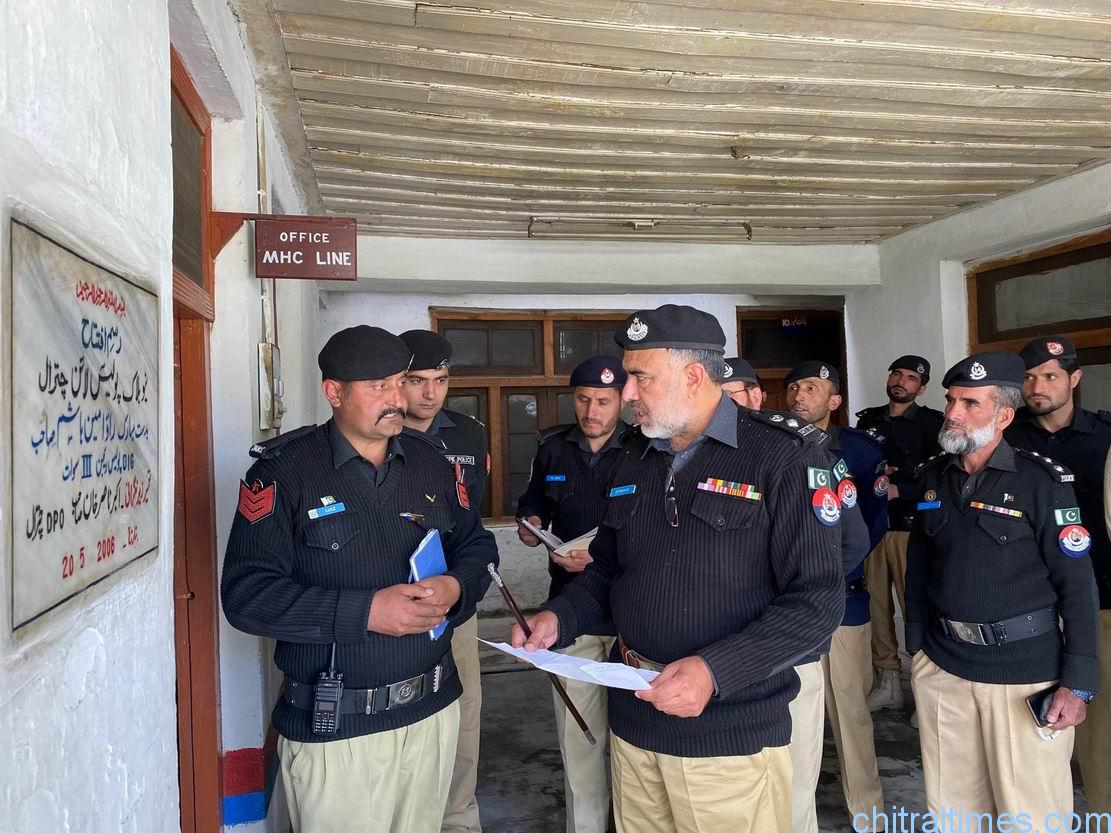 chitraltimes dpo iftikhar shah resume charge as dpo chitral lower police line visit